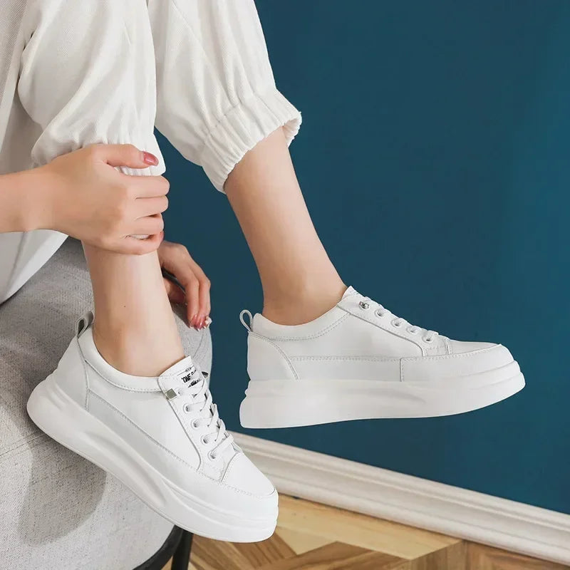 Genuine Leather Breathable Sneakers