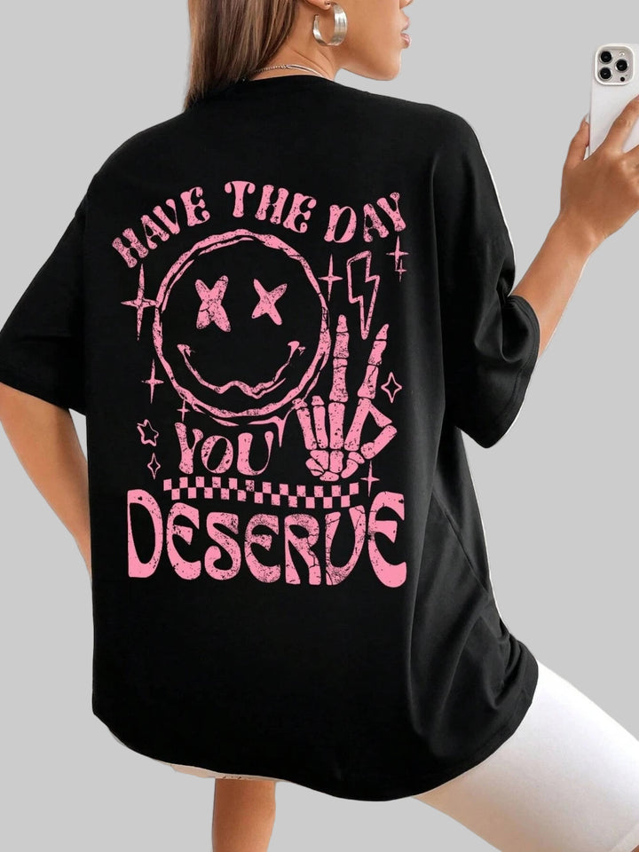 Pure Cotton American Style Printed T-Shirt