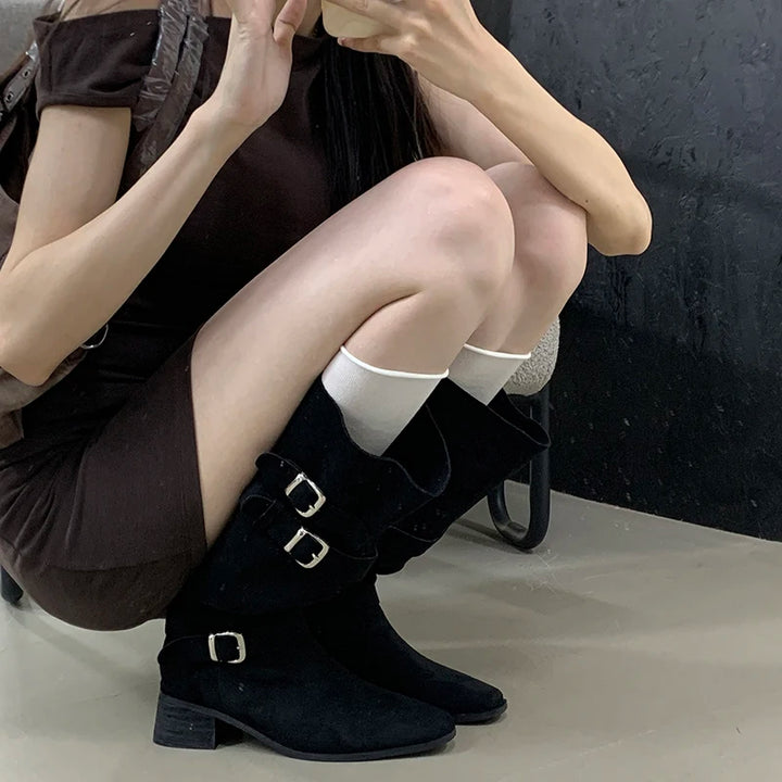 Chic Knee-High Pointed Toe Boots for Winter