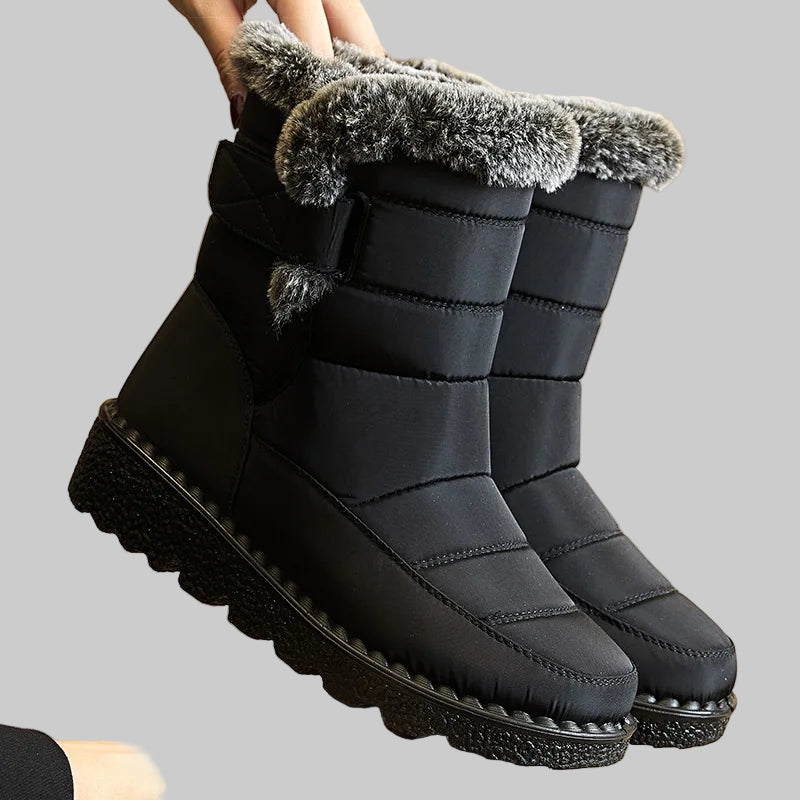 Winter Waterproof Low Heel Ankle Boots