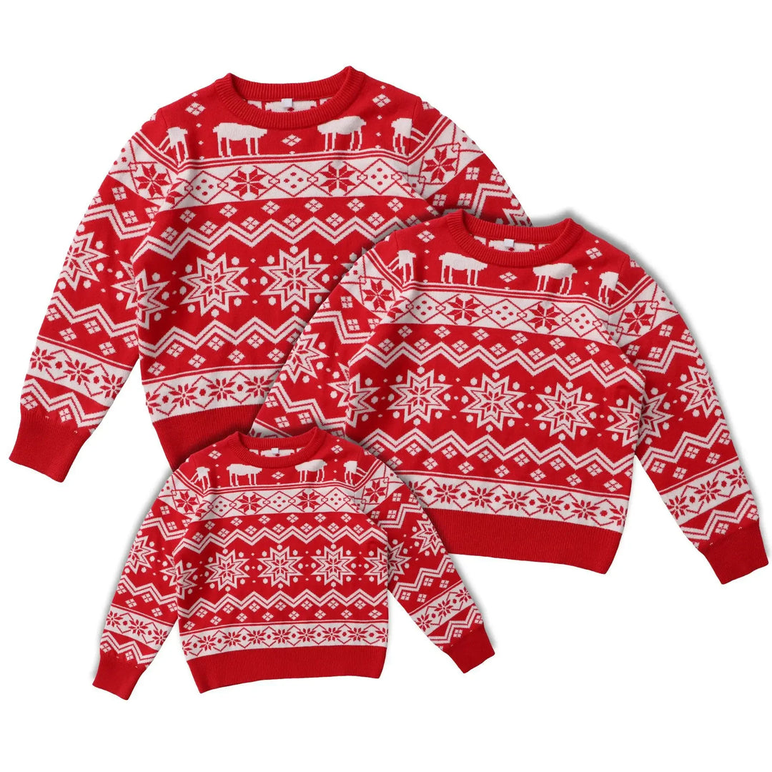 Parent-Child Family Christmas Sweaters