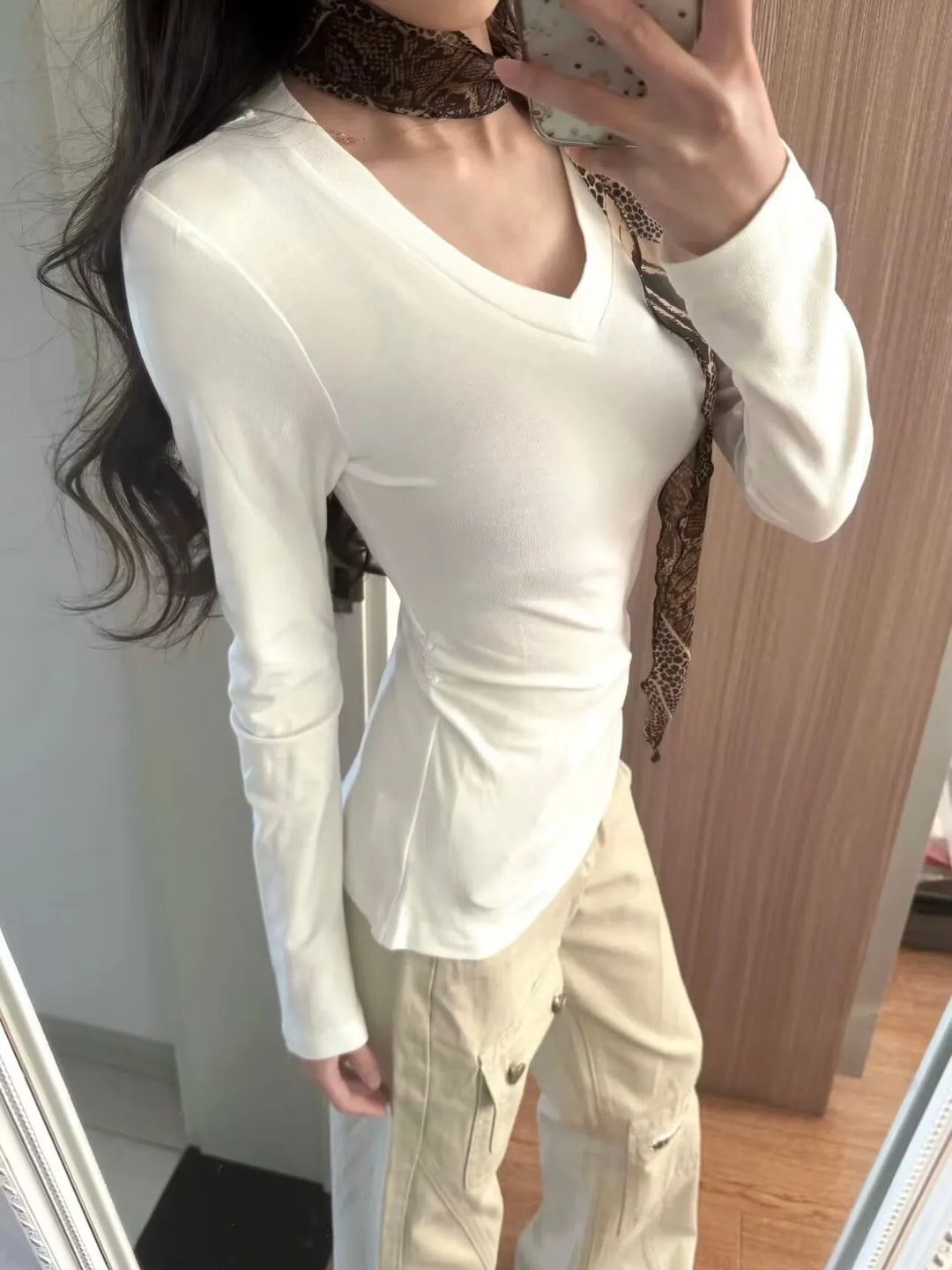 American High-Waisted Wide-Leg Cargo Pants