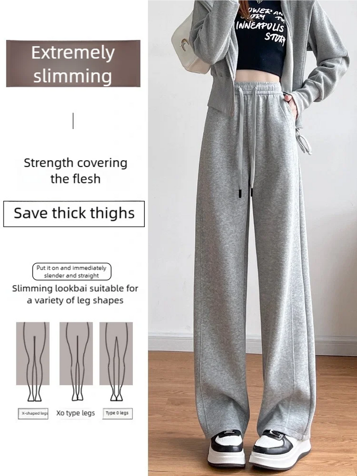 High-Waisted Casual Loose Fit Sweatpants