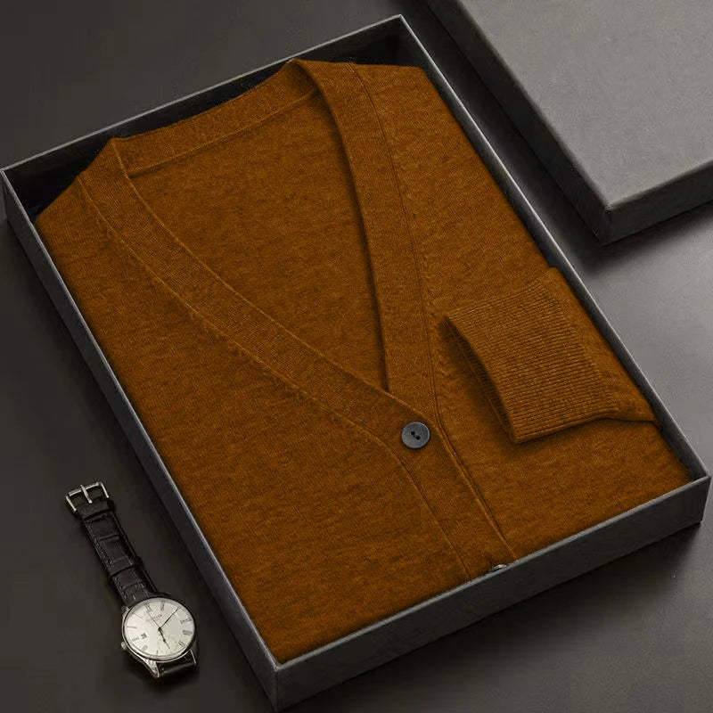 V-Neck Button Down Knitted Sweaters
