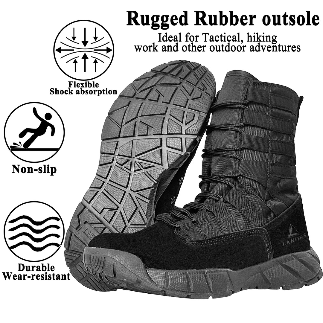 Men's Lightweight Suede Tactical Combat Boots