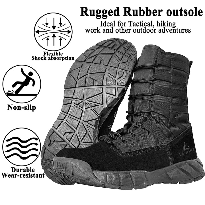 Men's Lightweight Suede Tactical Combat Boots