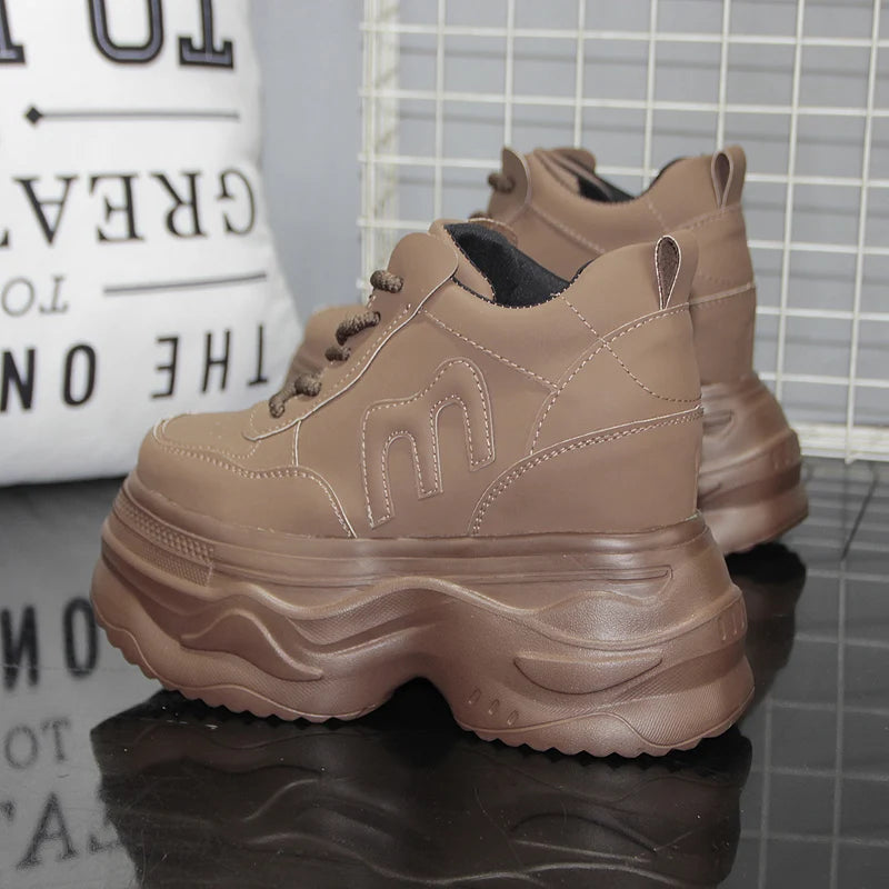 Leisure Luxury Thick Platform Chunky Sneakers