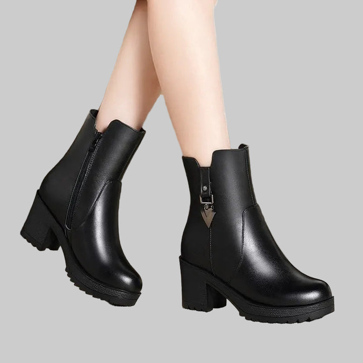 Fleece-Lined Mid-Calf Boots