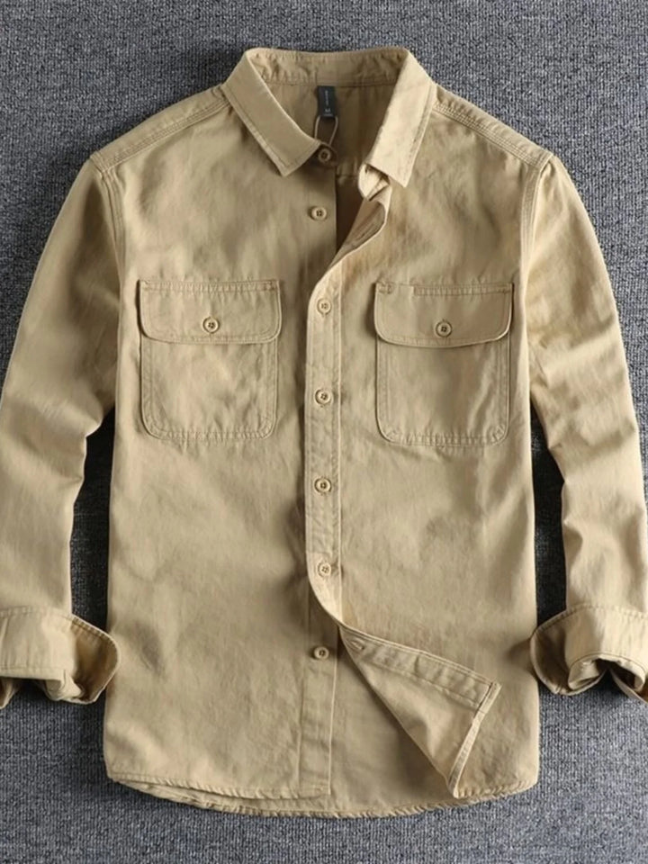 Pure Cotton Long Sleeve Work Shirt