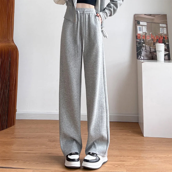 High-Waisted Casual Loose Fit Sweatpants