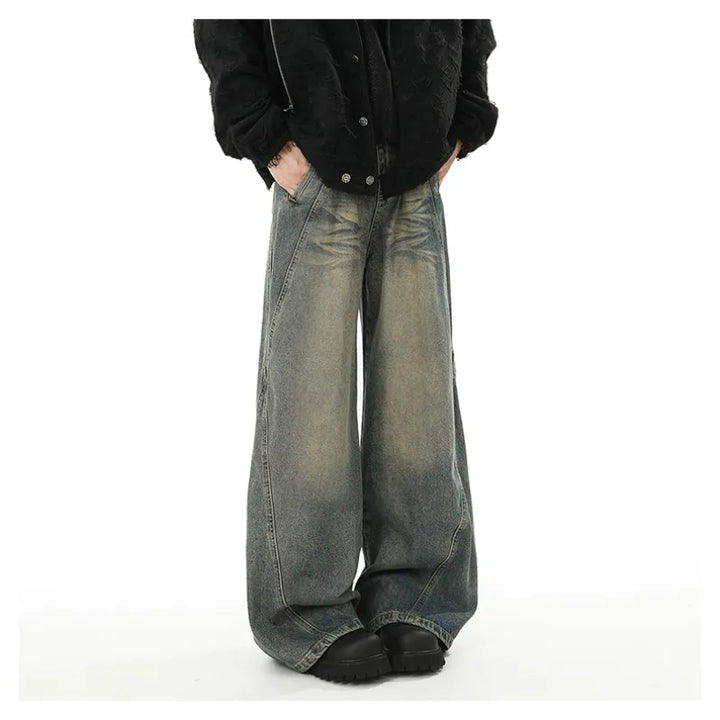 Y2K Streetwear Baggy Flared Cargo Jeans