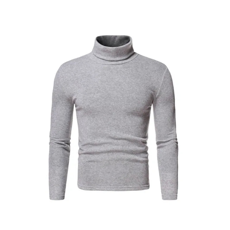 Casual Slim Fit High Collar Turtleneck Pullover
