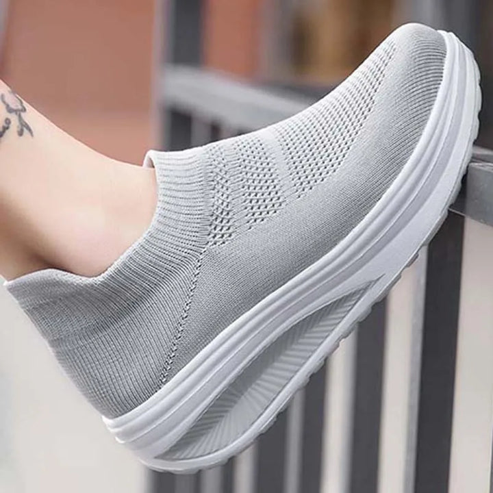 Vulcanized Thick Sole Slip-On Sneakers