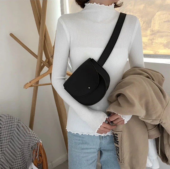 Knitted Ribbed Pullover Sweater