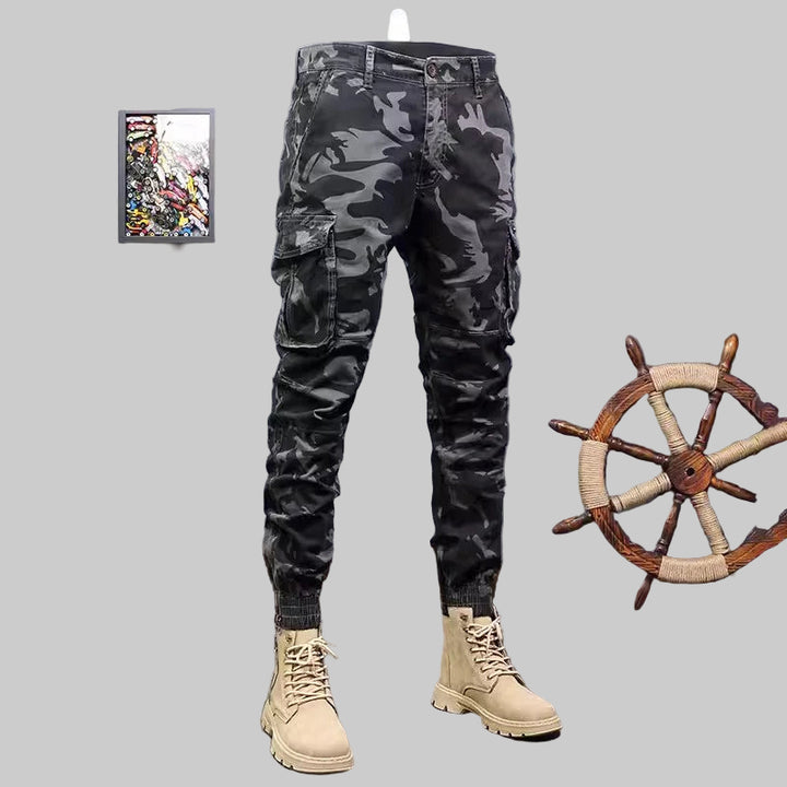 Camo Slim Fit Stretch Cargo Pants