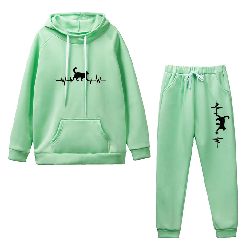 Cozy Hoodies and Pants Set