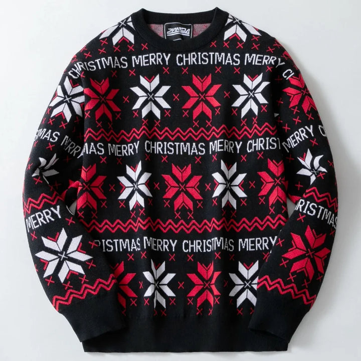 European American Jacquard Christmas Sweater