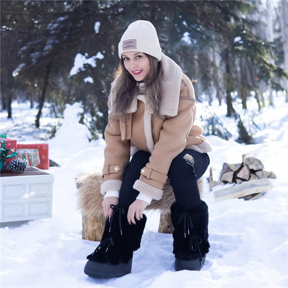 Warm Waterproof Non-Slip  Winter Boots