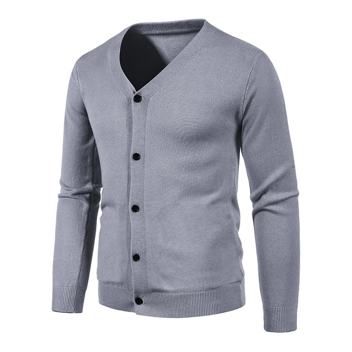 Lightweight V-Neck Knitted Slim Fit Sweater