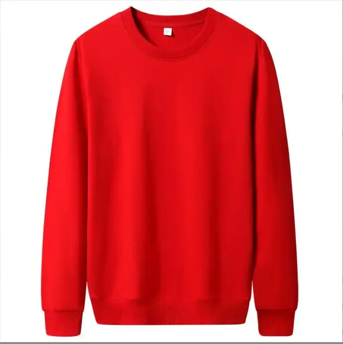 Thin Solid Color Casual Pullover Sweatshirts