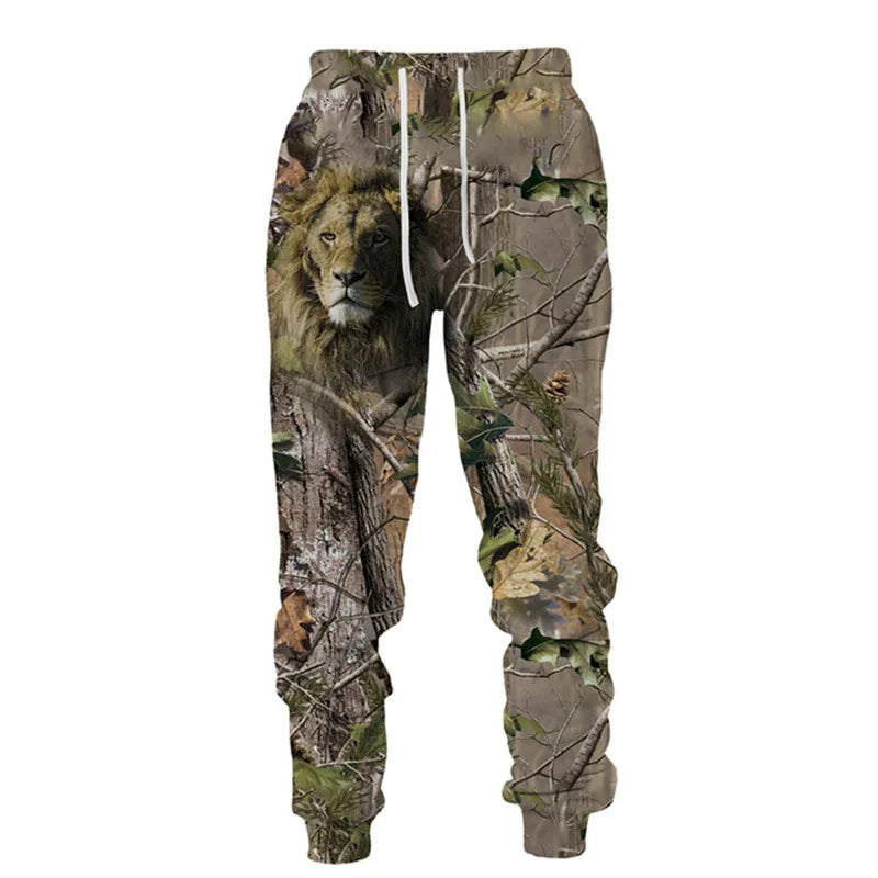 3D Camouflage Hoodie Pants Set