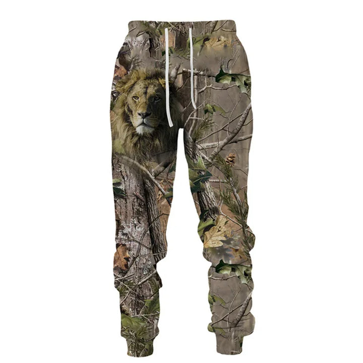 3D Camouflage Hoodie Pants Set