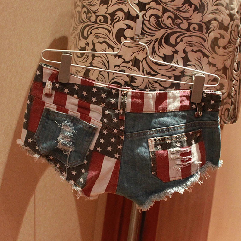 Spicy Low Waist American Denim Shorts