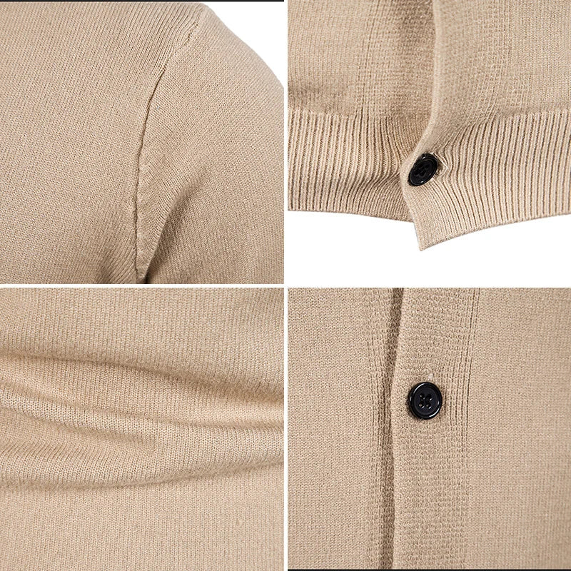Lightweight V-Neck Knitted Slim Fit Sweater