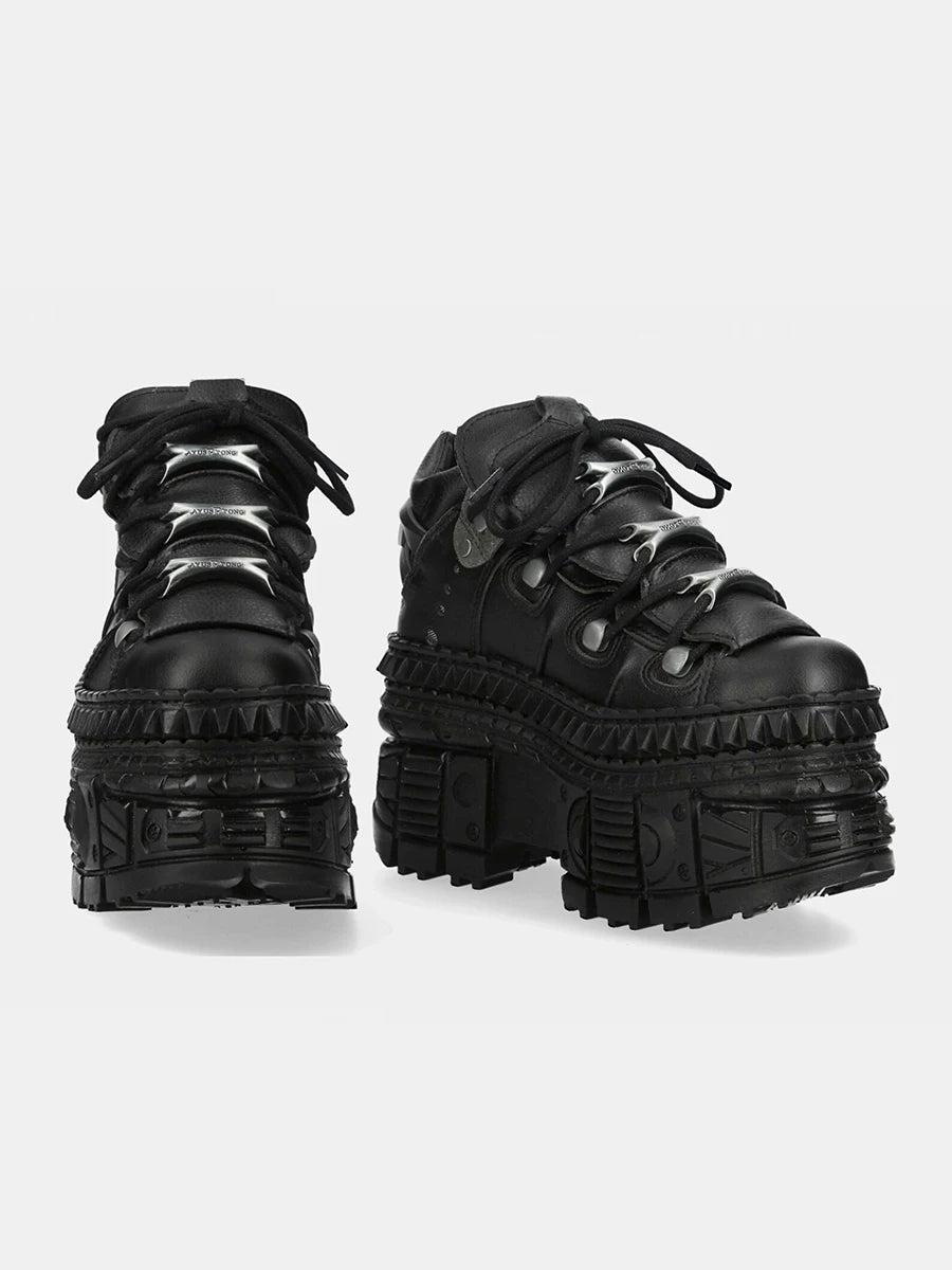 Punk Goth Retro Metal Muffin Tank Boots