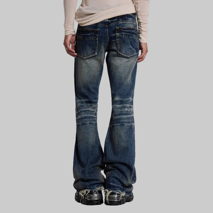 Vintage Gothic Y2K Mid Flared Bootcut Jeans