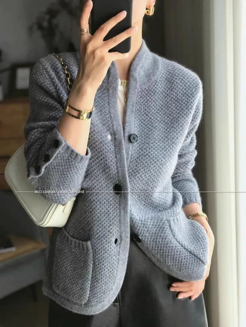 Luxurious Thick 100% Cashmere Cardigan