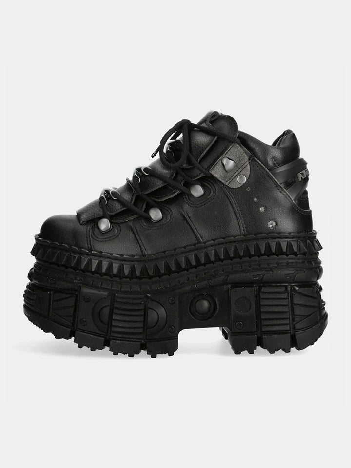 Punk Goth Retro Metal Muffin Tank Boots