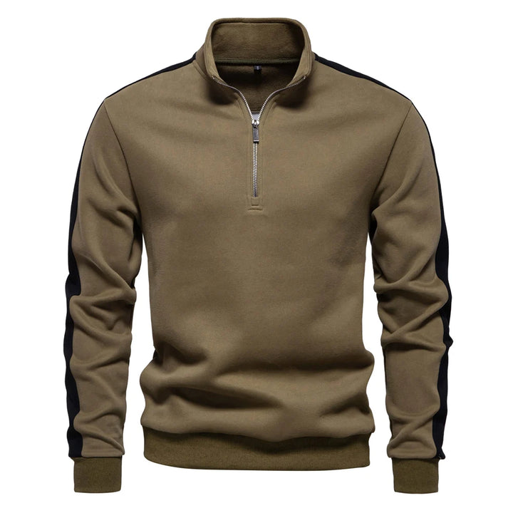 Lightweight Mock Neck Quarter-Zip Sweatshirt