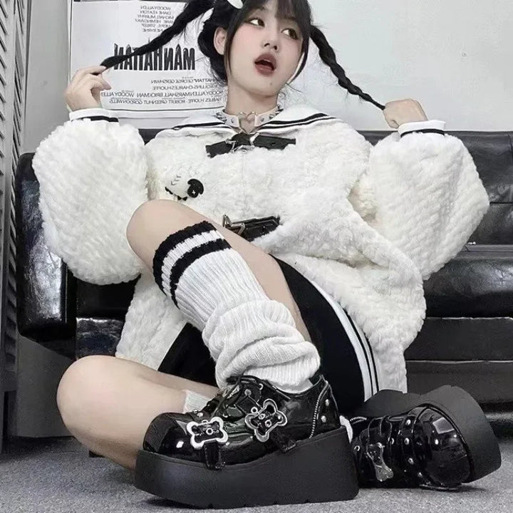 Punk Metal Chain Platform Boots
