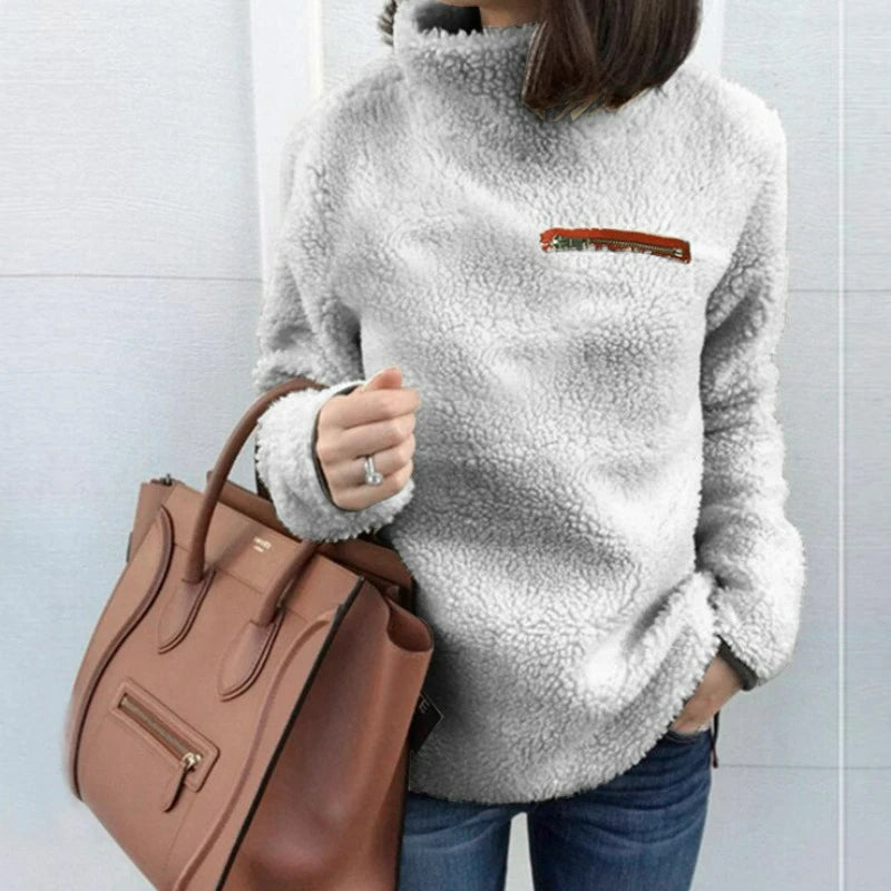 Ultra Cozy Solid Color Turtleneck Sweater