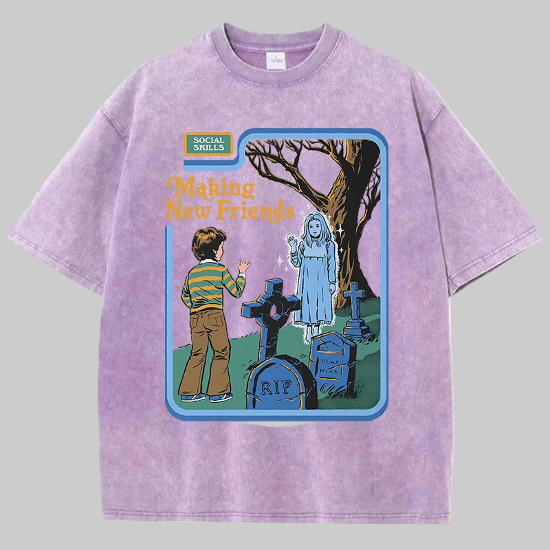 Retro-Inspired Oversized Cotton T-Shirt