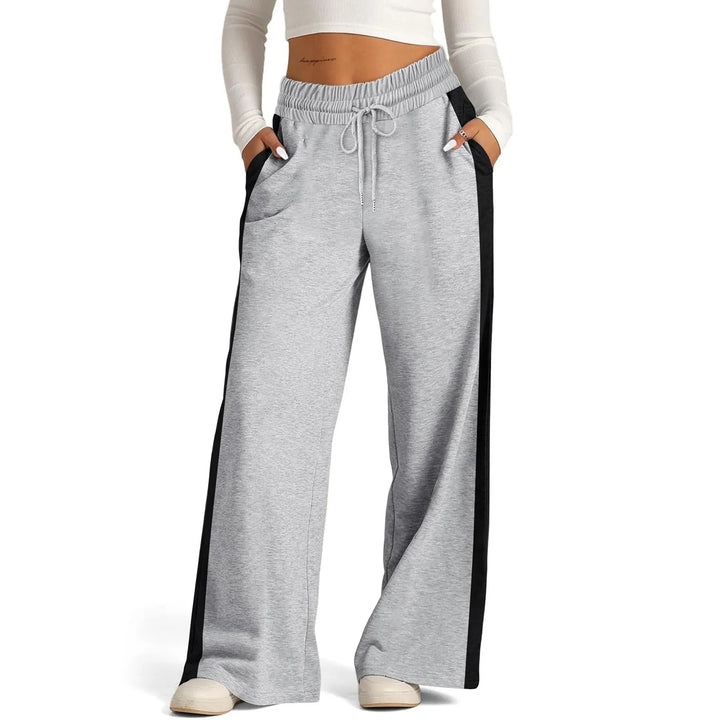 Classic Wide-Leg Sports Joggers