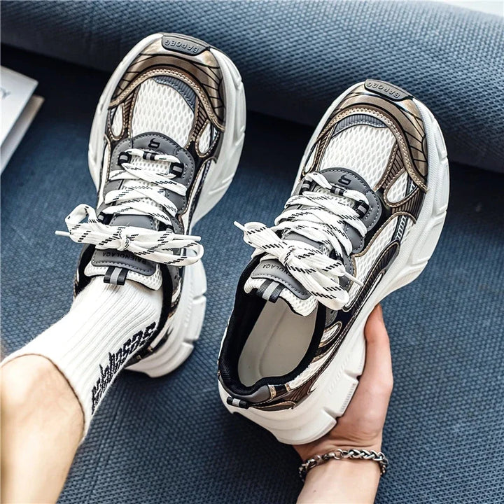 Breathable Mesh Chunky Sneakers for Added Height