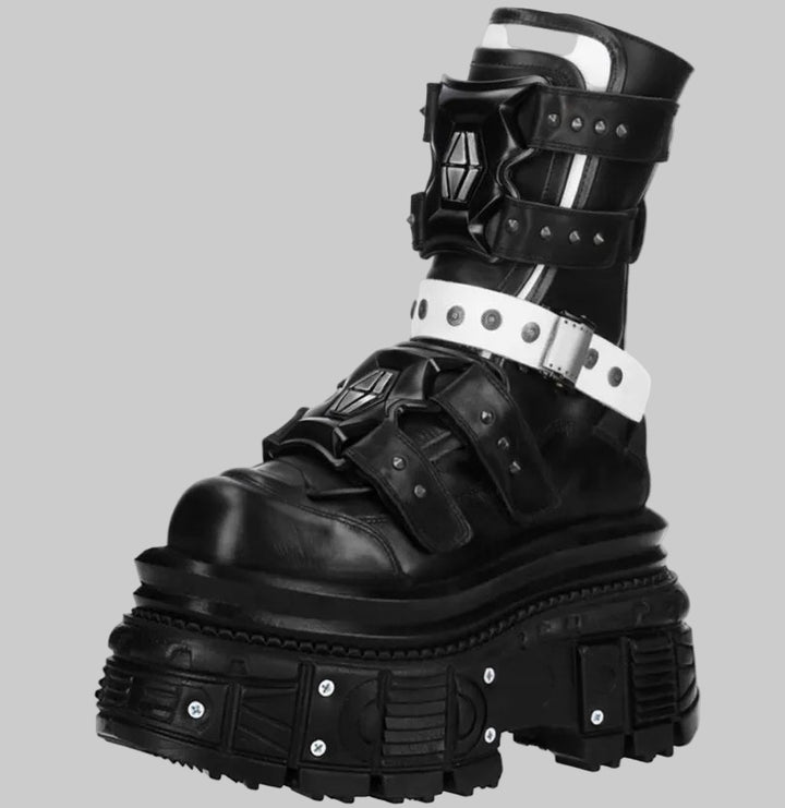 Spanish Dark Punk-Gothic Trendy High Ankle Boots