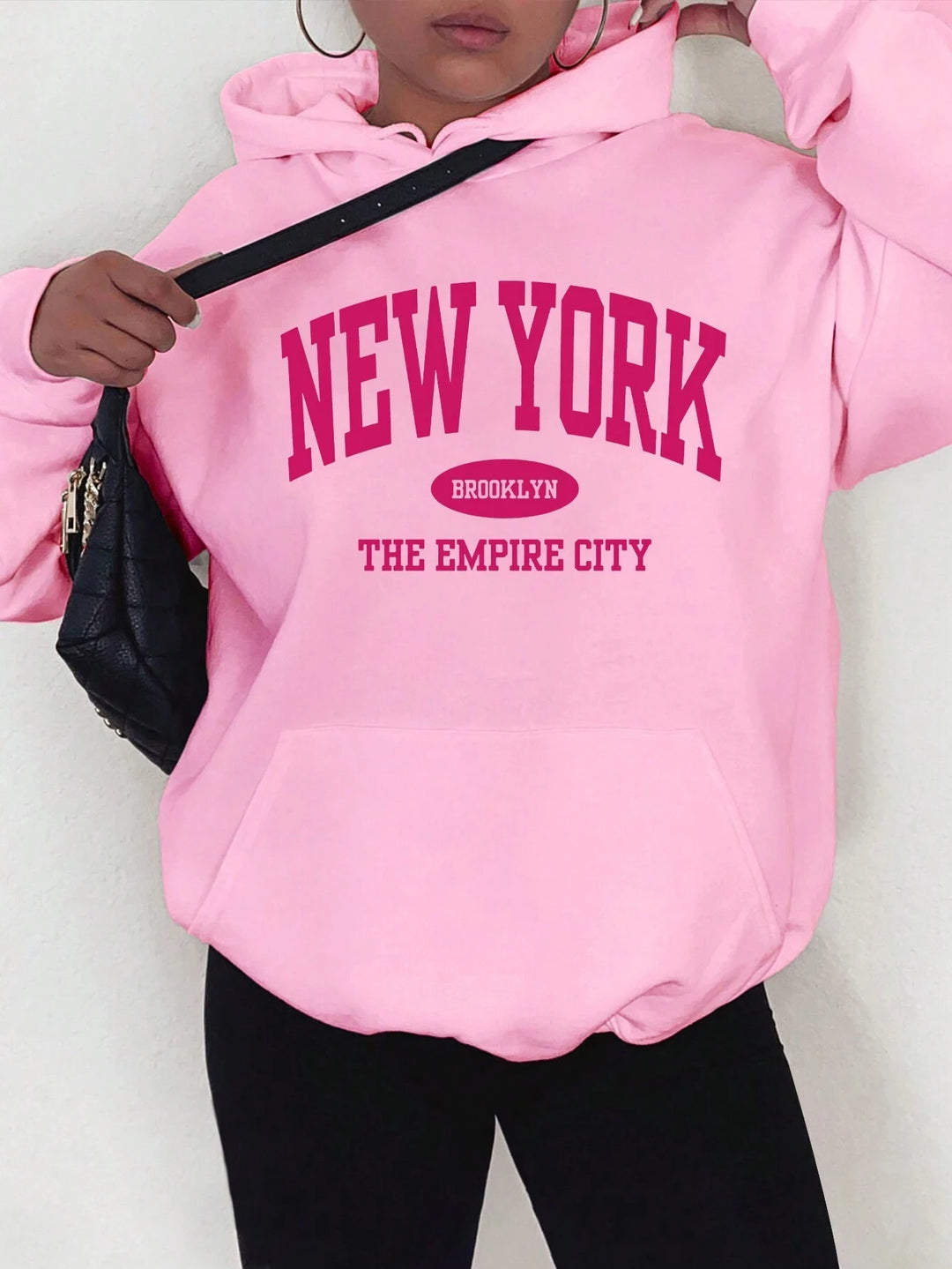 Brooklyn Creative Letter Print Hoodie