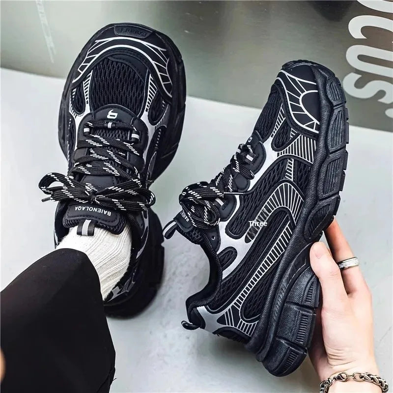 Breathable Mesh Chunky Sneakers for Added Height