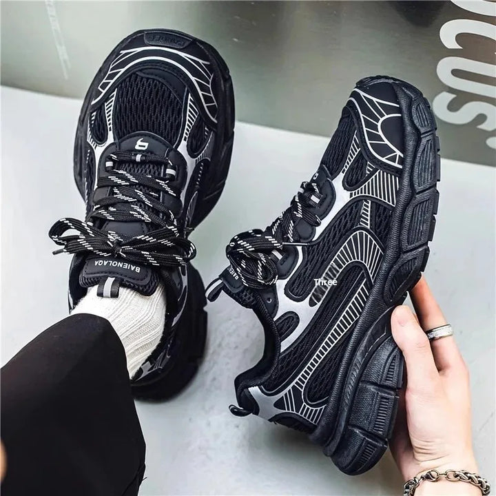 Breathable Mesh Chunky Sneakers for Added Height
