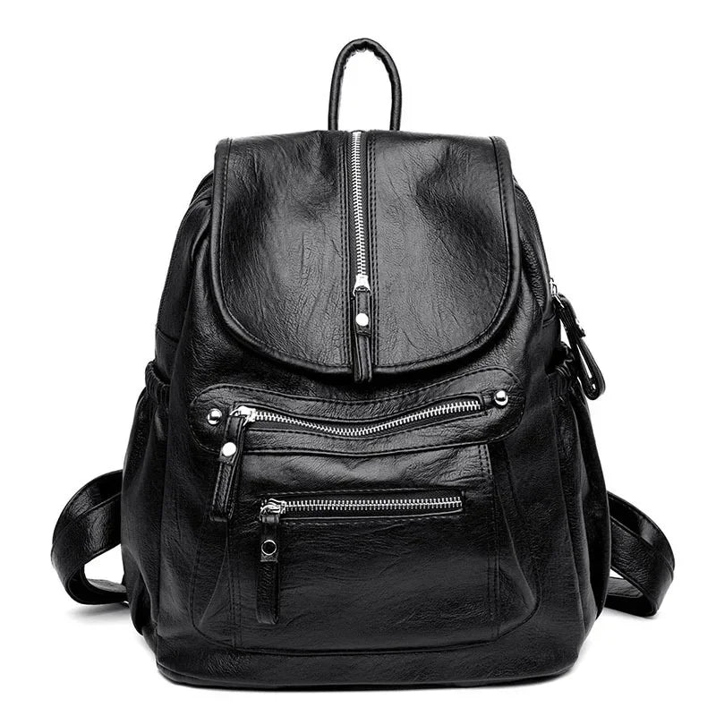 High-Quality Vintage Leather Backpack