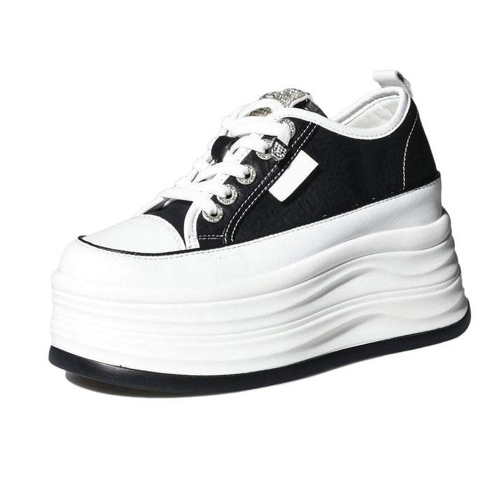 Cow Suede Platform Wedge Sneakers