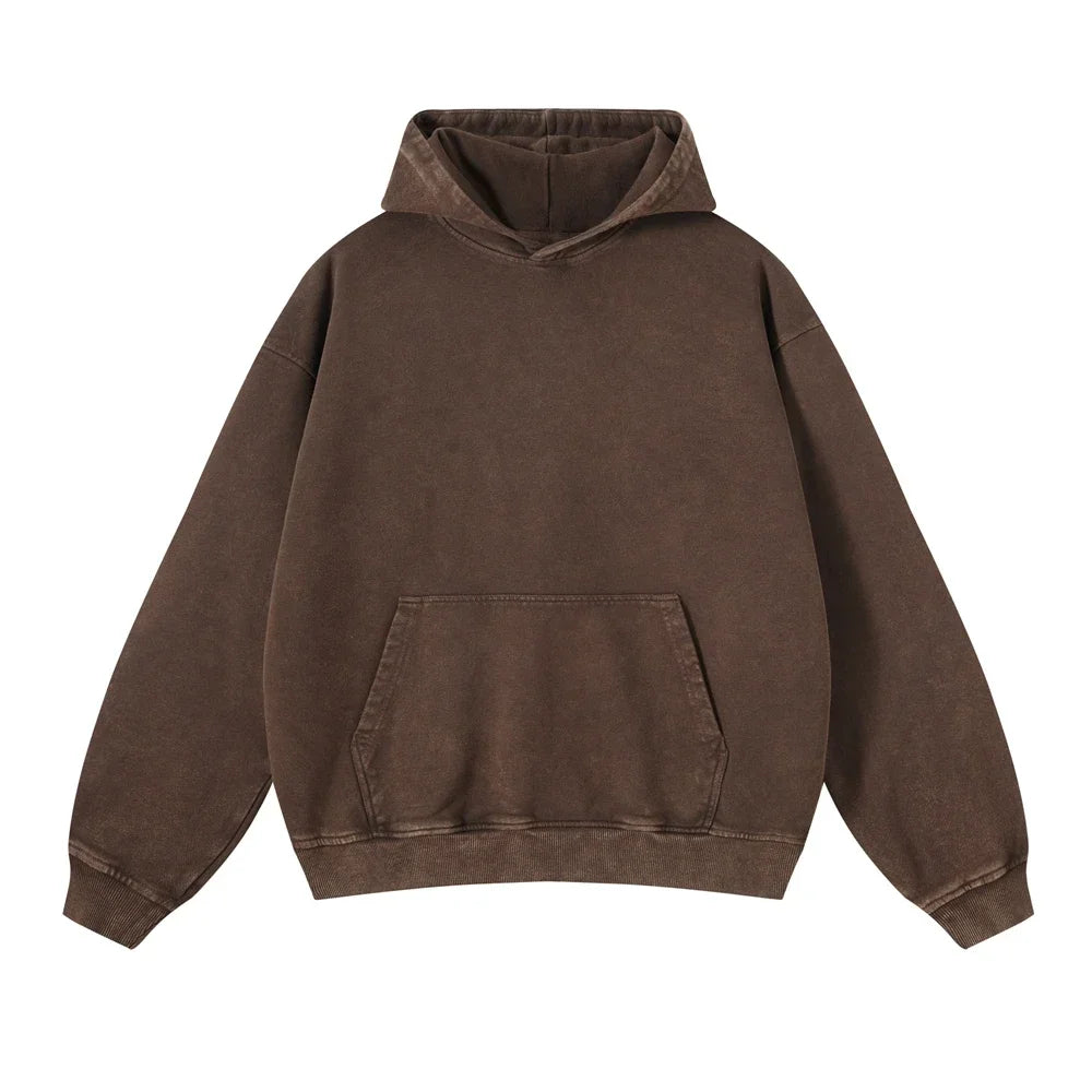 High Street Heavy Weight Washed Cotton Hoodies