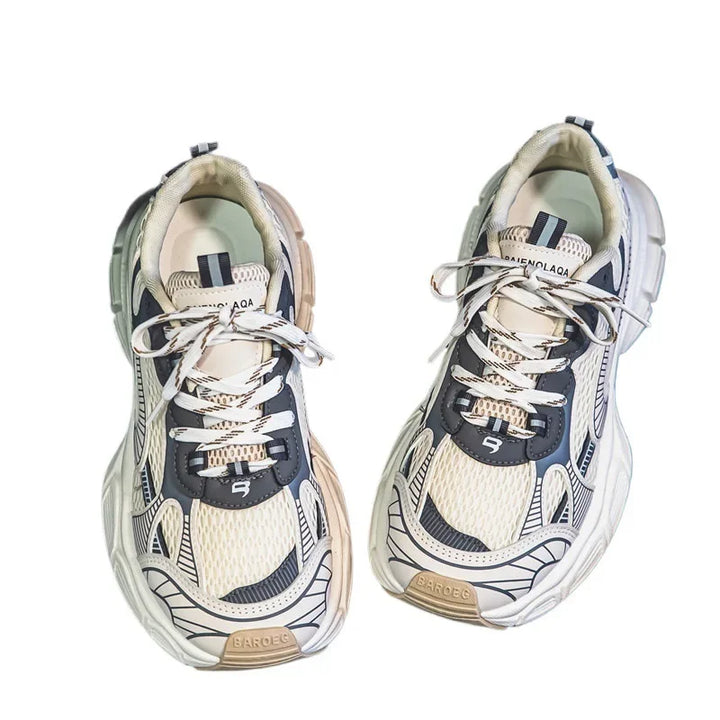 Breathable Mesh Chunky Sneakers for Added Height