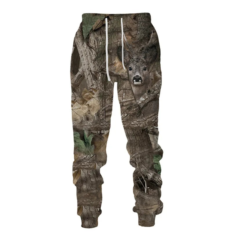 3D Camouflage Hoodie Pants Set