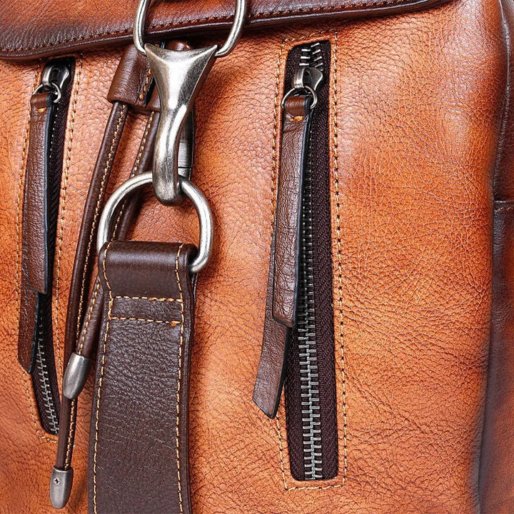 Genuine Leather Vintage Anti-Scratch Cowhide Shoulder Bag