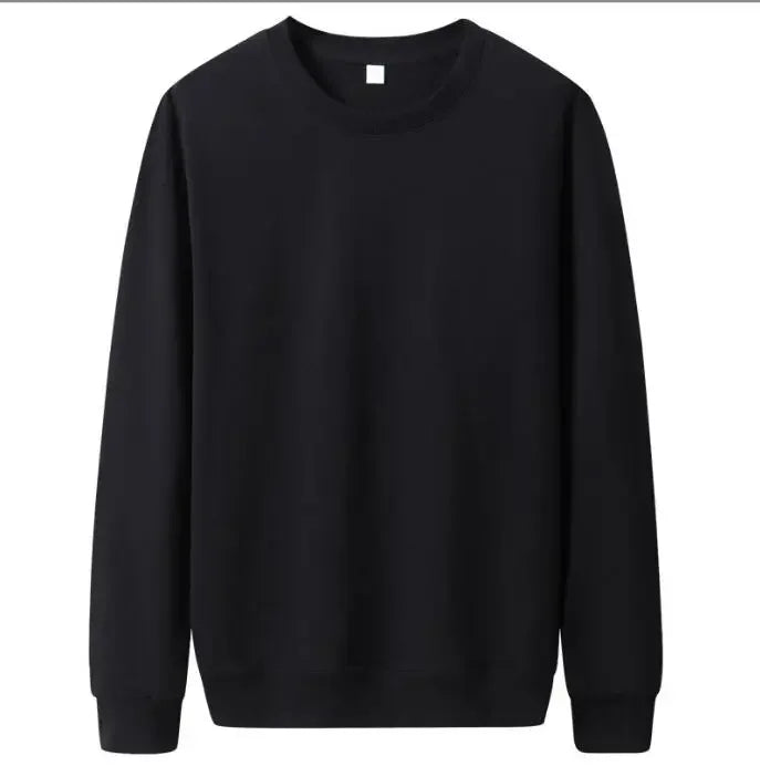 Thin Solid Color Casual Pullover Sweatshirts