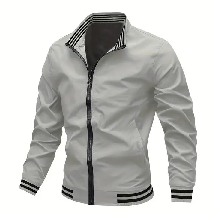 Stand Collar Casual Windproof Zipper Jacket